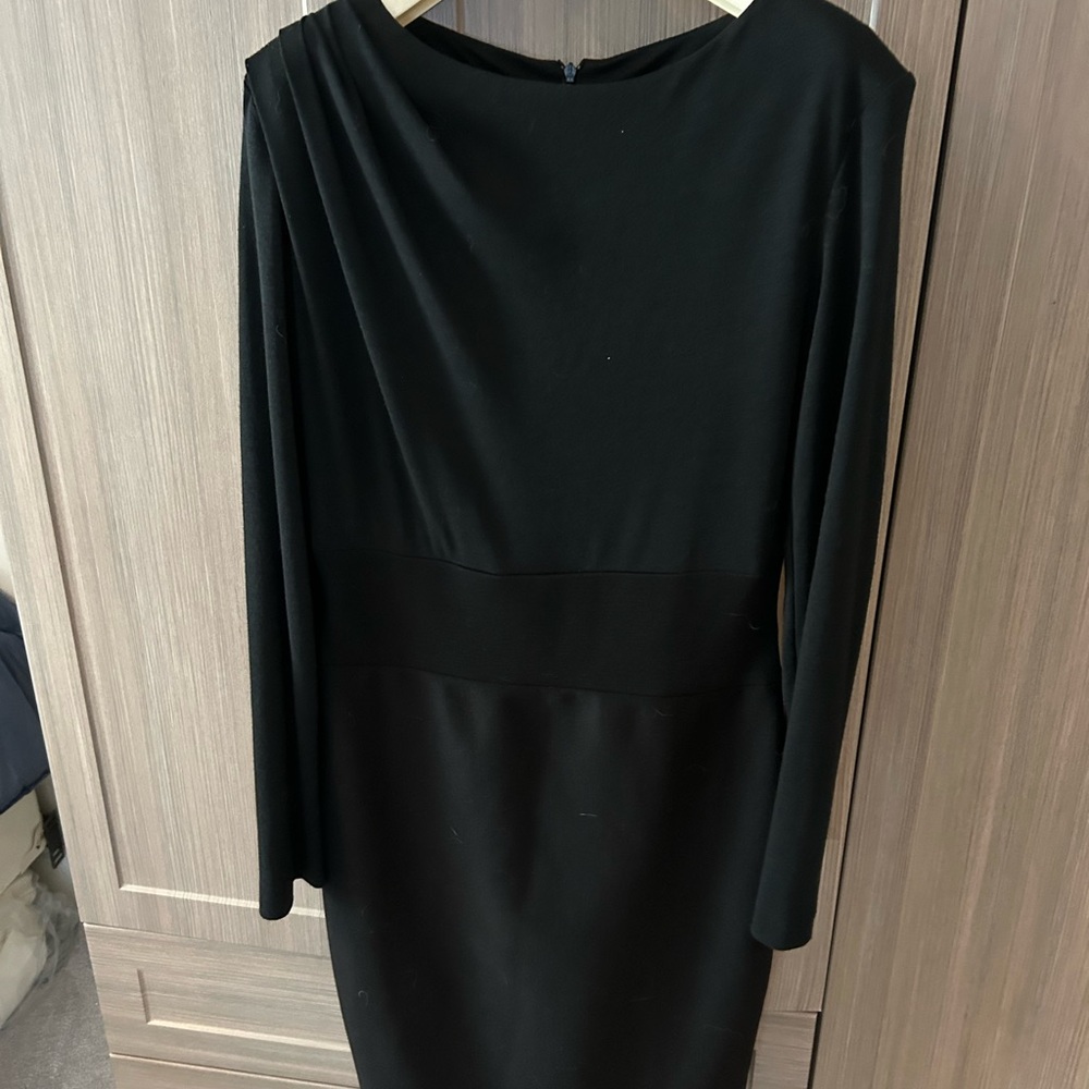 Escada Black Long Sleeve Dress